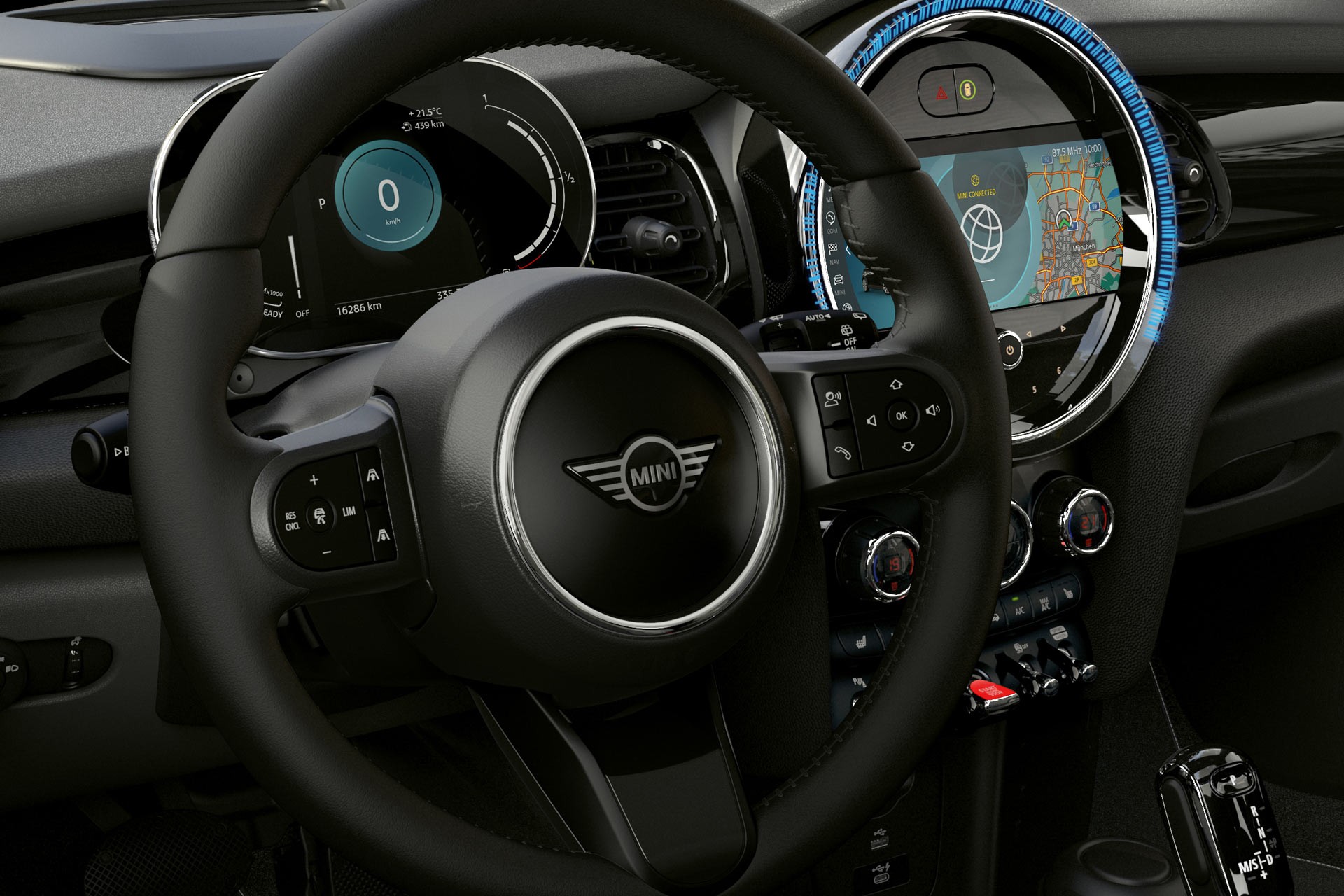 mini connected - leather sports steering wheel mini connected - leather sports steering wheel